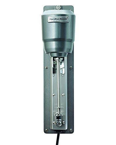 Hamilton Beach Commercial HMD300 Wall-Mount Single-Spindle Mixer, 1/3 hp, 2 Speed, Pulse Swath, Includes Stainless Steel Cup, Grey