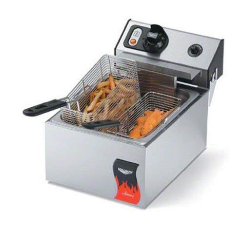 Vollrath (40705) 10 Lb. Standard-Duty 120V Electric Countertop Fryer - Cayenne Series