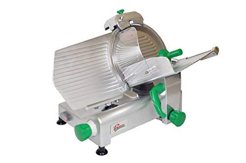 PRIMO PS-12 Anodized Aluminum Meat Slicer, Belt Drive Transmission, 12