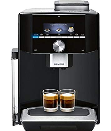 Siemens EQ.9 Super Automatic Espresso Machine with Built-in Milk Frother, 3,5’ Color Display, 78 oz Water Tank and 6 User Profiles, Black, TI903209RW