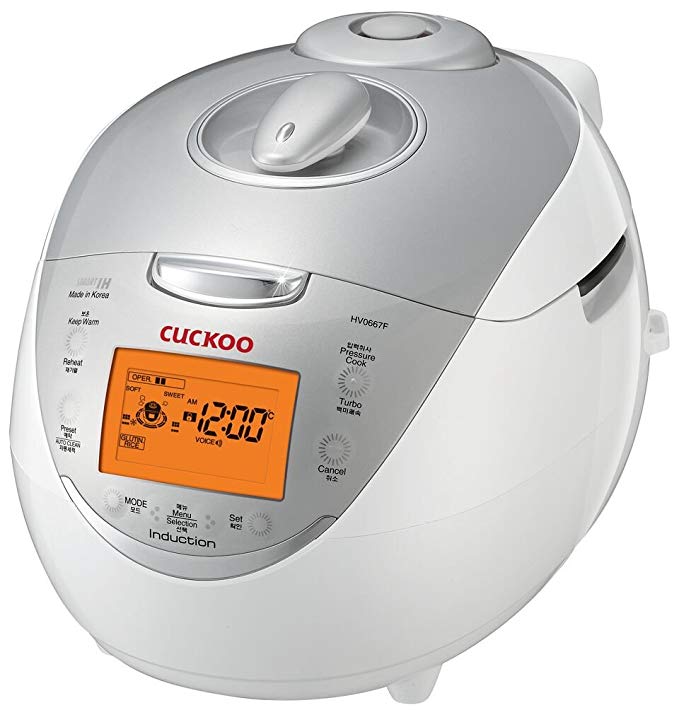 Cuckoo Electric Induction Heating Pressure Rice Cooker CRP-HV0667F (Silver)