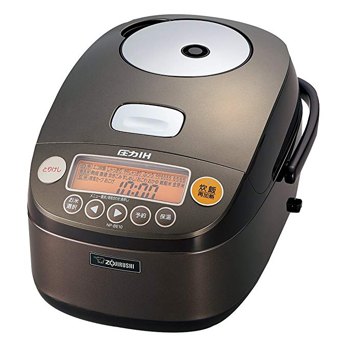 Zojirushi IH Pressure Rice cooker Iron coat Platinum Atsukama 5.5 Go Dark Brown NP-BE10-TD