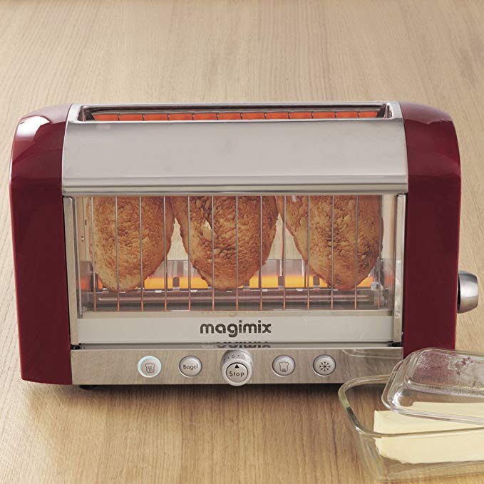 Magimix Colored Vision Toaster: Red