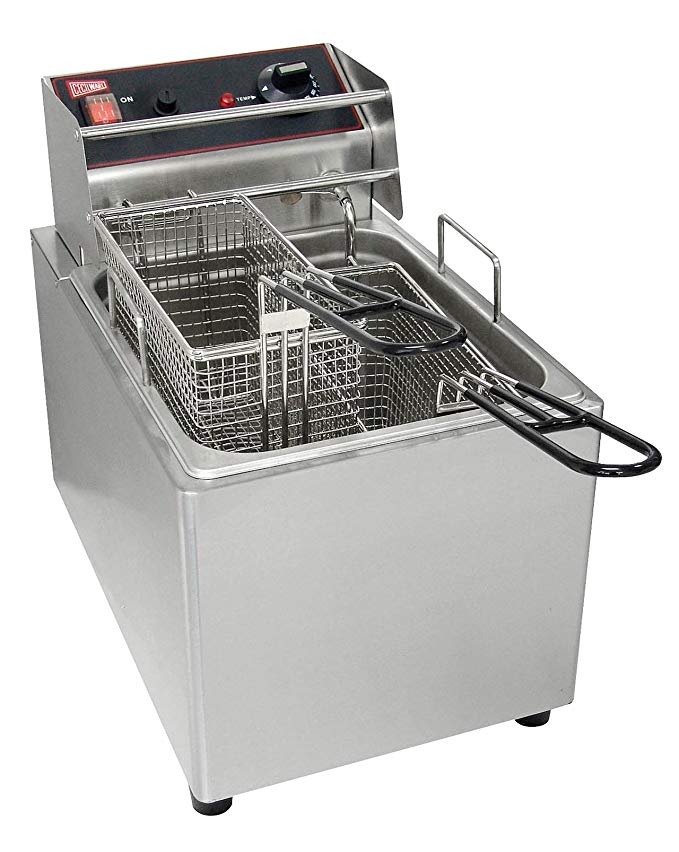 Grindmaster-Cecilware EL25 Countertop 2-Basket Electric Fryer, 15-Pound