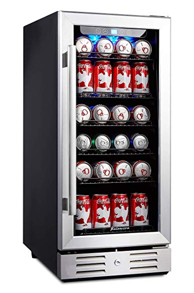 Kalamera 15” Beverage cooler 96 can built-in Single Zone Touch Control