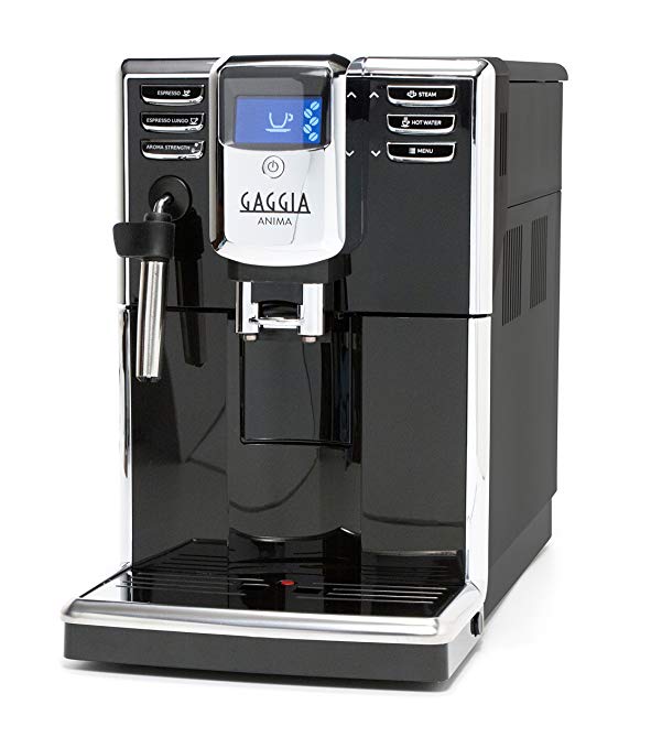 Gaggia Anima Coffee and Espresso Machine, Includes Steam Wand for Manual Frothing for Lattes and Cappuccinos with Programmable Options