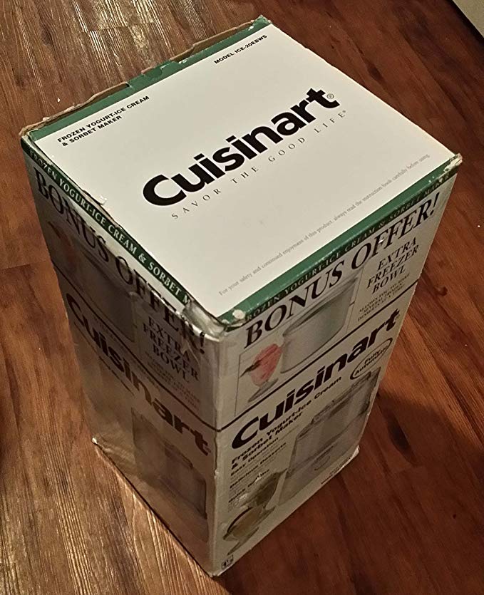 Cuisinart Ice Cream Maker With Bowl - Cuisinart ICE20EBWSO