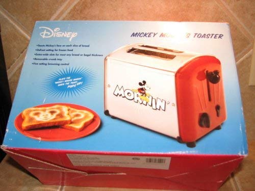 rare red MICKEY MOUSE musical toaster by VillaWare 5555-11-R