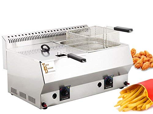 Deep Fryer 16 LT - TB-Industrial Propane - LPG Deep Fryer. CE Certificate (16 LT) TurcoBazaar Brand 2 YEARS WARRANTY