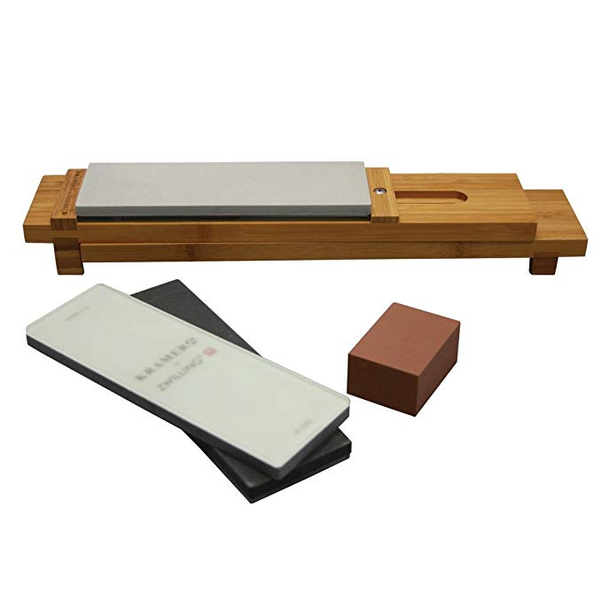 ZWILLING J.A. Henckels 34999-403 6-pc Glass Water Stone Sharpening Set, 16