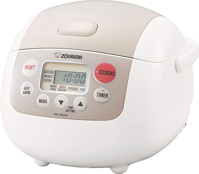 Zojirushi NS-VGC05 Micom 3-Cup (Uncooked) Electric Rice Cooker and Warmer