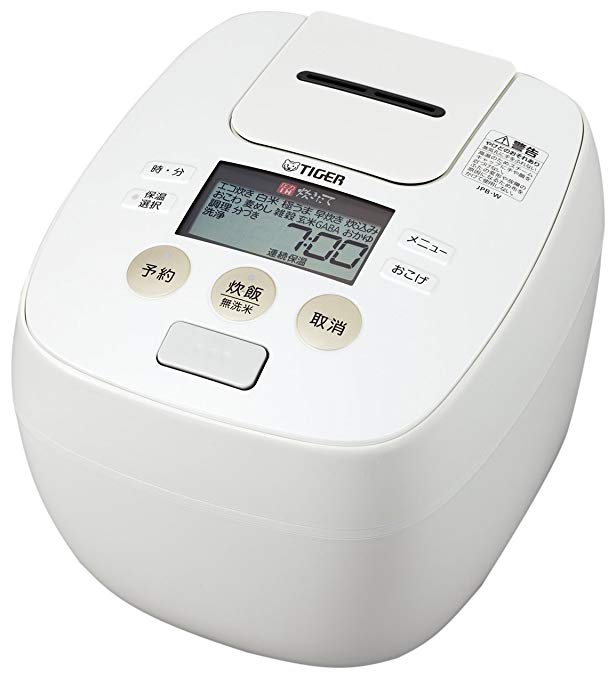 TIGER IH pressure rice cooker cooked (5.5 Go cook) JPB-W100-W White