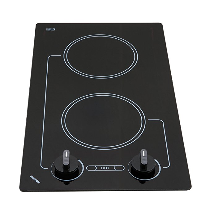 Kenyon B41692 6-1/2-Inch Caribbean 2-Burner Cooktop with Analog Control UL, 208-volt, Black