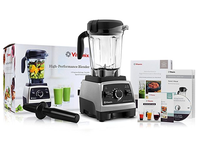 Vitamix 750 Heritage G-Series Blender with 64-Ounce Container + Introduction to High Performance Blending Recipe Cookbook + Getting Started DVD + QuickStart Guide + Low-Profile Tamper