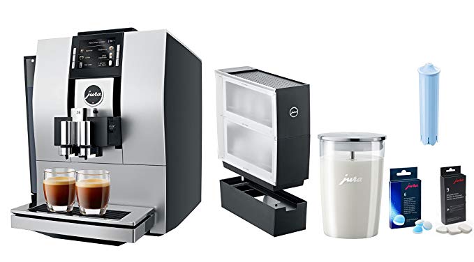 Jura Z6 Coffee & Beverage Center With Additional Bonus Cup Warmer, Glass Milk Container, Descaling Tablets, Cleaning Tablets, Clearyl Filter