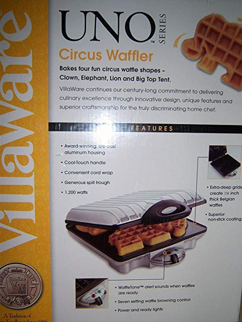 VillaWare V20110 UNO Circus Waffler