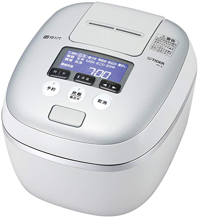 TIGER IH pressure rice cooker (5.5 Go cook) TAKITATE JPC-A100-WH (White Gray)