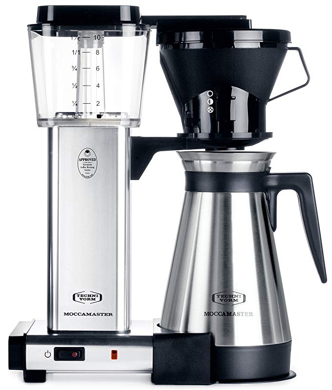 Technivorm Moccamaster KBT 79112 Coffee Brewer, 40 oz, Polished Silver