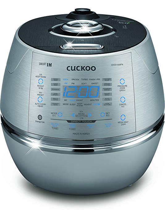 Cuckoo Electric Induction Heating Pressure Rice Cooker CRP-CHSS1009FN (Silver)