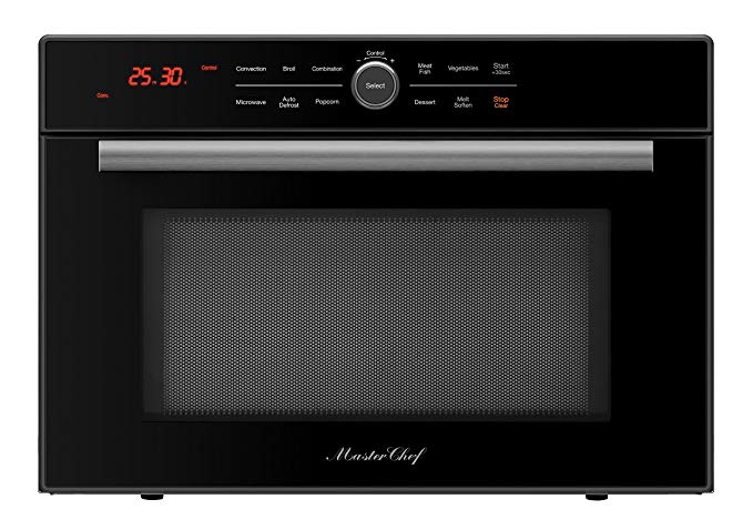 Master Chef, 5 Ovens in 1, High Speed Convection Microwave, Countertop-Black. 2 Year Manufacturer's Warranty Included