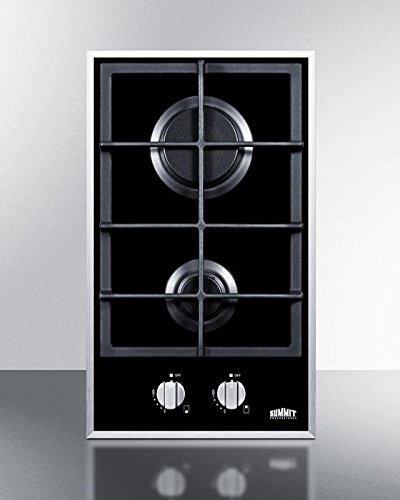 Summit GC2BGL Gas Cooktop, Black