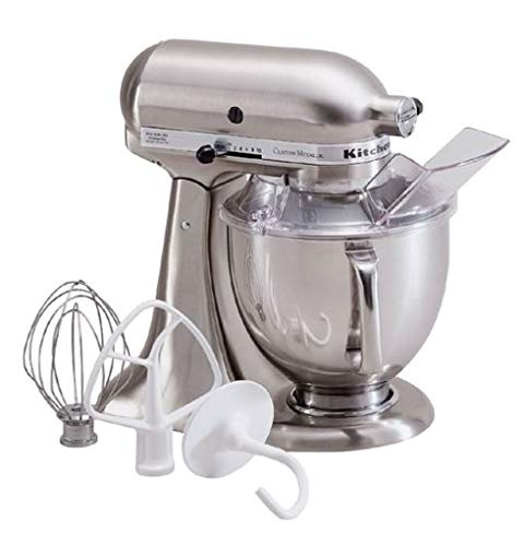 KitchenAid RRK150NK Artisan Series 5-Quart Mixer, Brushed Nickel (Certified Refurbished)