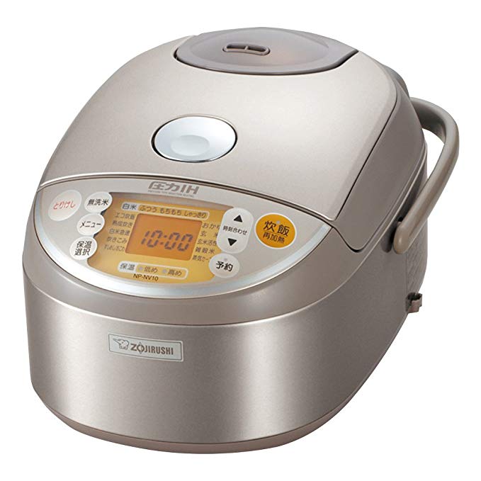 [5.5] If cooked IH pressure rice cooker stainless ZOJIRUSHI NP-NV10-XA