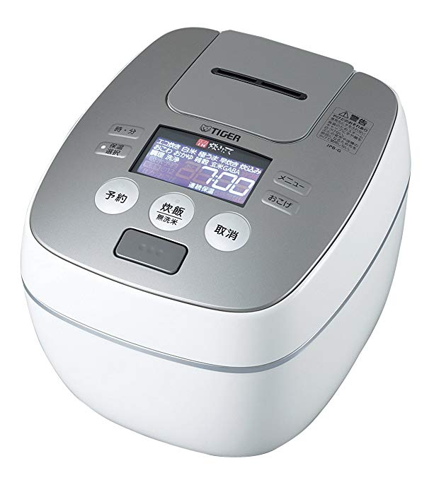 Tiger IH Pressure Rice Cooker Cooked 5.5 Go Cook Raster Black JPB-G100-WL