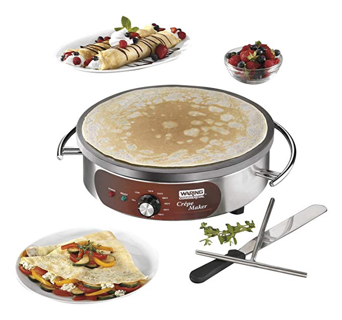 Waring Commercial WSC160X Heavy-Duty Electric Crepe Maker, 16