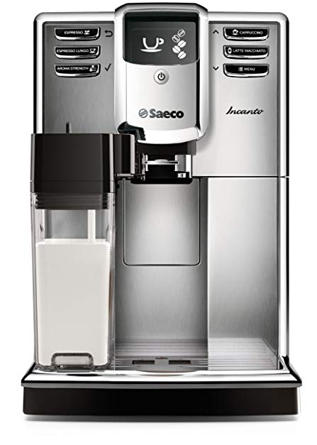 Saeco Incanto Carafe Super Automatic Espresso Machine with AquaClean filter, Stainless Steel, HD8917/48