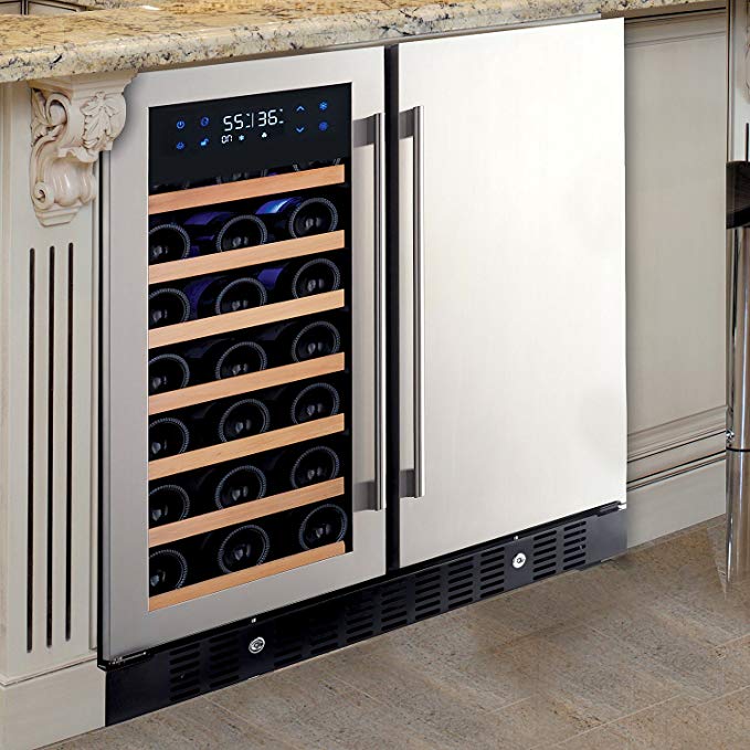 N'FINITY PRO HDX Wine & Beverage Center – Holds 90 Cans & 35 Wine Bottles – Freestanding or Built-In Wine Refrigerator