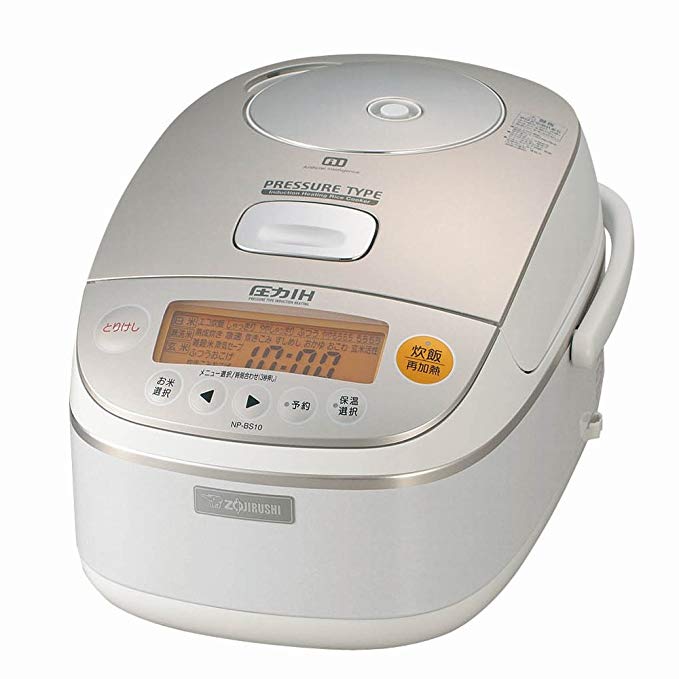 Zojirushi NP-BS10-WB IH 5-cup Pressure Rice Cooker and Warmer | AC100V ...